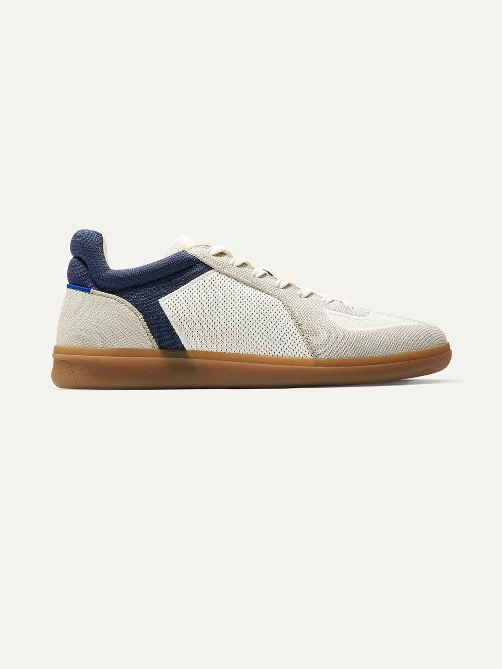 ROTHYS White with Blue and Tan RS01 Hudson Sneaker Lace Up Sneaker Mens' 9.5